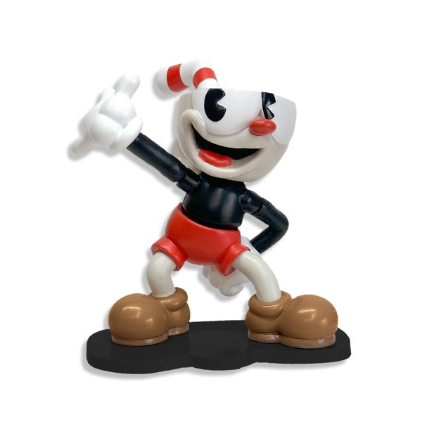 Toynk Cuphead Cuphead Create-A-Figure 3-Inch Mini Figure | Multiple Interchangeable Parts for Posing, Customization