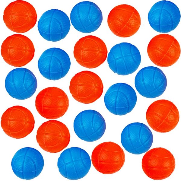 ArtCreativity Mini Replacement Basketballs for Desktop Basketball Arcade Game, Set of 24, Plastic Basketball Toys in Blue and Orange, Accessories for The Desktop Basketball Shooting Game