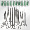 Micro Surgery Veterinary Instruments Kit Stainless Steel Medical Lab 21 Pcs Set