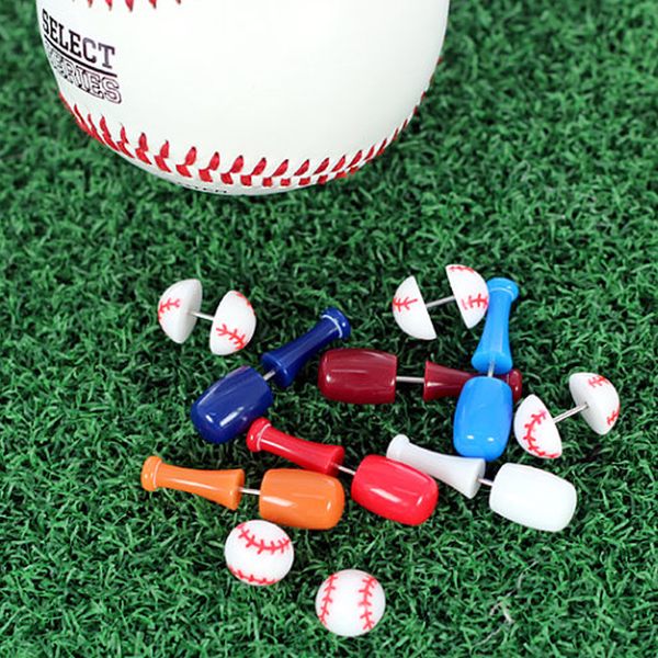 Miniature baseball fashion ends ~ Baseball earrings (piercing) Baseball bat baseball ball earrings