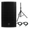 Mackie Thump12BST Thump Boosted Loudspeaker with Speaker Stand and 2 XLR Cables