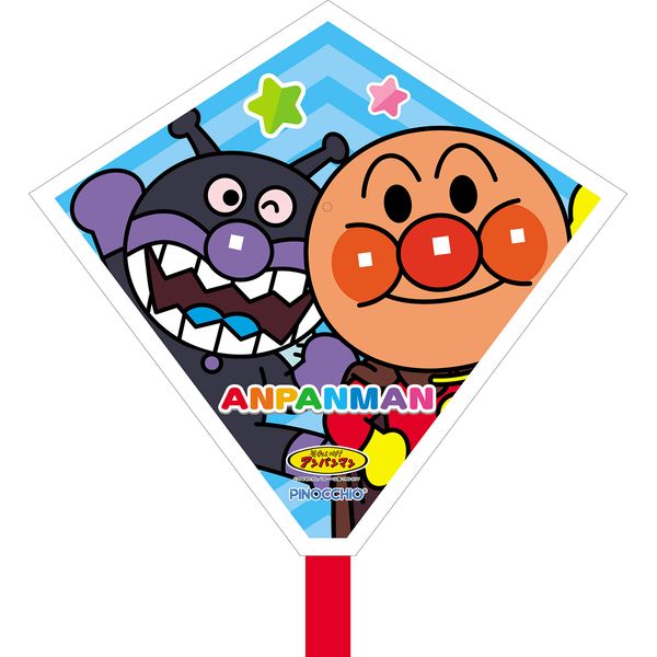 Ikeda Kogyo 000830270 Anpanman Triple Kite with Kite Line, 114.8 ft (35 m), Made in Japan