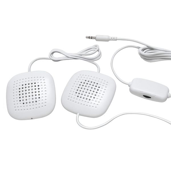 Sound Oasis SP-101 Sleep Therapy Pillow Speakers with in-Live Volume Control, White