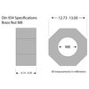 Metric Hexagonal (Hex) Full Nuts Solid Brass Various Sizes And Quantities M3 - M22