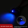 Nilight 5PCS LED Lighted Rocker Switch 12V Blue LED Illuminated Toggle Switch