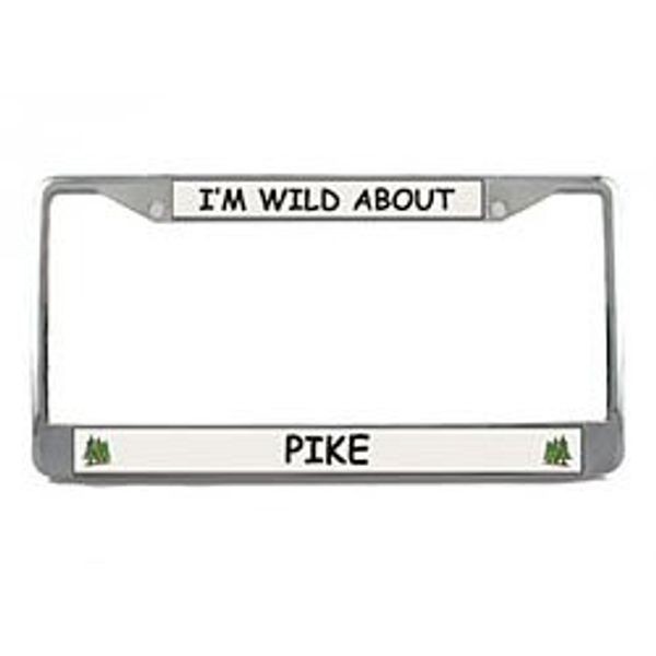 Pike License Plate Frame (Chrome) 5 Year Warranty