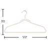 Non-Slip Rubber Hangers 30 Pack Clothes Organizer Durable Space Saving Hooks New