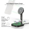 2-in-1 Foldable MagSafe Magnetic Wireless Charging Station for iPhone and A