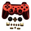 Chrome Red & Gold Iron Man Front/Back PS3 Replacement Faceplates for PlayStation 3 Controller