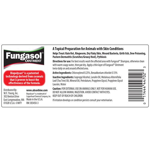 Absorbine Fungasol Ointment, Treats Horse Skin Conditions, 13oz