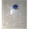 Football Helmets Chocolate Candy Mold S064