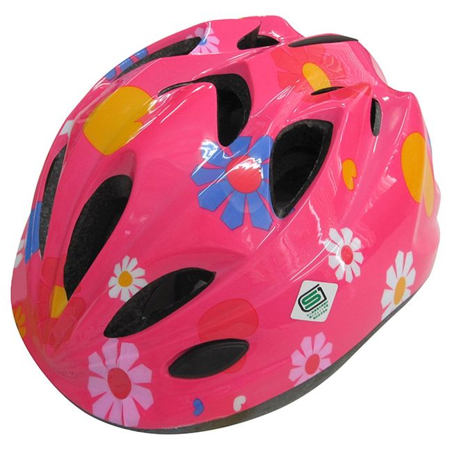 SAGISAKA 88731 Bicycle Helmet Kids Toddler Standard Model Flower S Size 48-52 cm