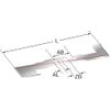 Rasenmähermesser 290 mm passend für AL-KO GARDEN TEC 3000 E