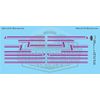 Purple Semi Stripe Graphic 1:64 Scale