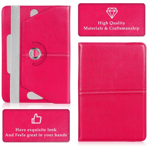 UrbanX 10 Inch Universal Tablet Case Protective Cover Folio for alcatel 3T 10 360 Degree Rotatable Kickstand Multiple Viewing Angles Credit Card Holder