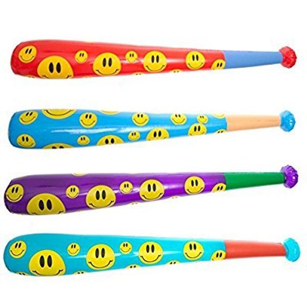 4 Smile Baseball Bats Party Favors