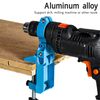 Adjustable 360 Degree Bench Drill Holder, Metal Frame Rust Proof, Hand Drill Bracket, Bench Top Drill Holder, for Home and Small Processing Plant