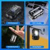 2PCS Rechargeable Mini EDC Keychain Flashlight Compact Pocket COB Light Night US