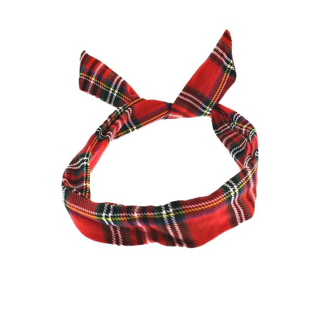 Zac's Alter Ego Tartan Print Wire Headband