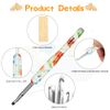 Yellow Plastic Grip Crochet Hooks Set for Arthritic Hands - 8 Pcs with Pouch Case