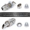 Silver E-VAC Scavenger Kit Catch Can includes T304 Vacuum SS E-VAC fitting USA