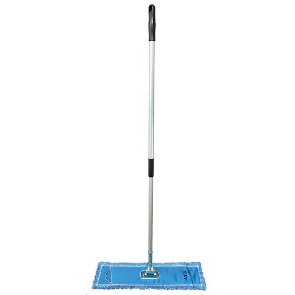 18" Microfiber Dust Mop Kit : (1) Premium Blue Microfiber Dust Mop, (1) Dust Mop Frame & (1) Ergonomic Dust Mop Handle