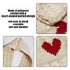 1 Piece Heart-Shaped Pattern Knitted Ladies Shoulder Bag