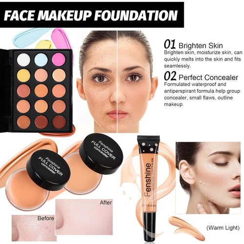 All In One Makeup Kit per trucco da donna, kit completo per trucco, set regalo per donne principianti, make-up Essential Starter Bundle include palette Eyeshadow Palette Eyebrow Pencil Set di pennelli