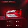 Left Driver Side For 2019-2022 Chevy Malibu Outer Tail Lights Red LED Type