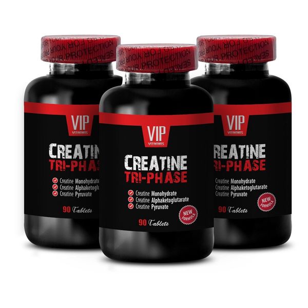 creatine Pyruvate tablets - Creatine Tri-Phase - natural energy boost 3B