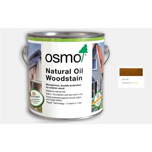 Osmo Natural Oil Woodstain 750ml, Oak 706