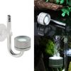 HEEPDD Aquarium CO2 Diffuser,CO2 Atomizer Diffuser Aluminium Alloy Carbon Dioxide Diffuser Atomiser Fish Tank Supplies(silver)