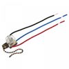 sourcing map Pull Chain Switch 3 Way 3-Wire Replacement ZE-110 for Ceiling Fan Lamp Light Clear Bronze