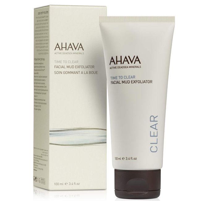 AHAVA Facial Mud Exfoliator, 3.4 Fl Oz