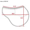 ECP Equine Comfort Products All Purpose Contoured Correction Saddle Pad with Adjustable Memory Foam