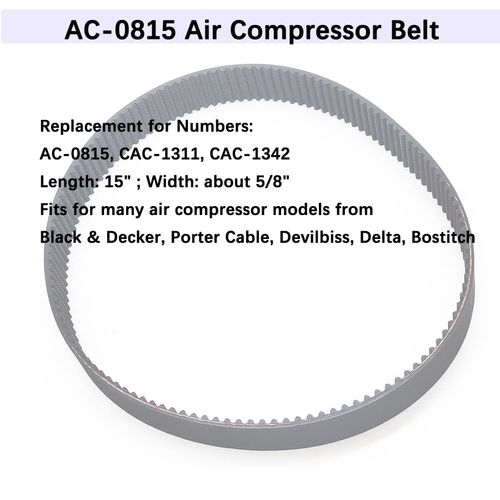 AC-0815 Air Compressor Belt for Craftsman Replaces Part Numbers CAC-1311, CAC-1342