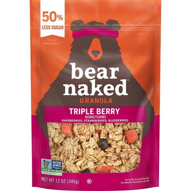 Bear Naked Fit, Granola, Triple Berry, Kosher and Vegan, 4.5lb Case (6 Count)