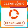 Cleanlogic Detoxify Purifying Charcoal Infused Exfoliating Body Scrubber, Dual-Texture Round Exfoliator Tool for Smooth, Clean Skin, Daily Skincare Routine, 3 Count Value Pack