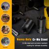 Topec 5PCS Lug Nut Extractor Set, 1/2-Inch Drive Wheel Lock Removal Kit, 17-2...