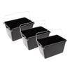 Empty Paint Bucket with Spout Scale Square Plastic Bucket Container 6 Litres Pack of 3