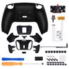 eXtremeRate Back Paddles Programable RISE4 V3 Remap Kit for PS5 Controller BDM-030 040 050, Upgrade Board Textured Black Redesigned Bottom Shell 4 Back Buttons Set for PS5 Controller - NO Controller