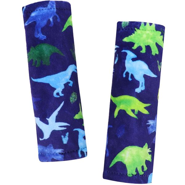 Baby Strap Cover, Stroller Strap Cover, Dinosaur Car Seat Strap Covers, Car Seat Straps Shoulder Pads, 2 Pack, Watercolor Pattern, for Baby Toddler Infant Boy Girl