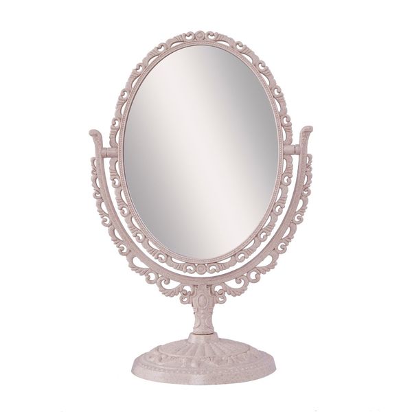 Smiti Antique Tabletop Mirror Marble Oval