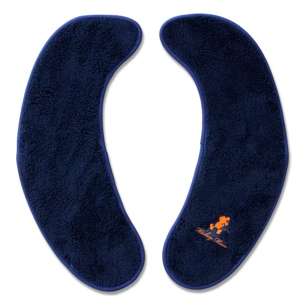 OKA Toilet Seat Cushion, MC Style, Navy, 11.0 x 7.5 x 1.2 inches (28 x 19