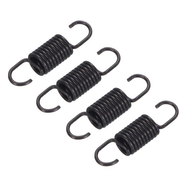 sourcing map Microwave Oven Door Spring Universal Latch Spring Aluminum 7MM Compatible for Oven Stove Range Black 4PCS