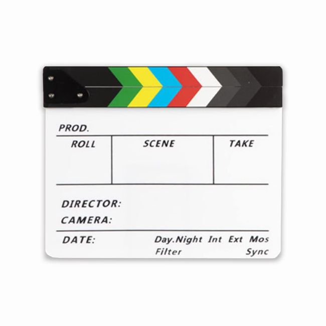 [kiyome no suna] Clapboard Whiteboard (9.7 x 11.8 inches (24.6 x 30 cm) Hollywood Movie Interior (Type F*Acrylic)