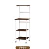 Kitchen Range Wagon, High Type, Microwave Rack, Oven Toaster, Rice Cooker, Storage Rack, Kitchen Wagon, Natural