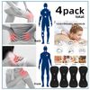 4 Pack Replacement Black Pads with Independent Pack,Adhesive Electrode