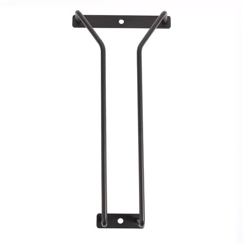 Dianoo 22.5CM Black Wine Glass Rack, Under Cabinet Wine Glass Holder, Stemware Rack Under Shelf, Wine Glasses Storage Hanger For Bar Home