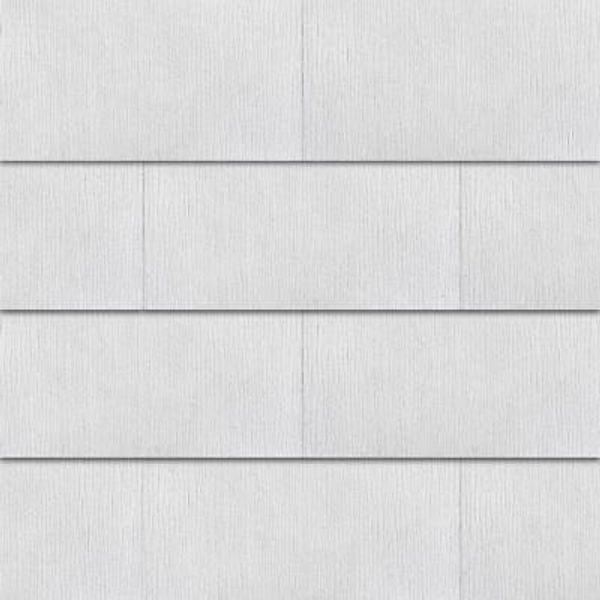 GAF Fiber Cement Siding Shingle WeatherSide Straight 12" x 24" White 18-Bundle